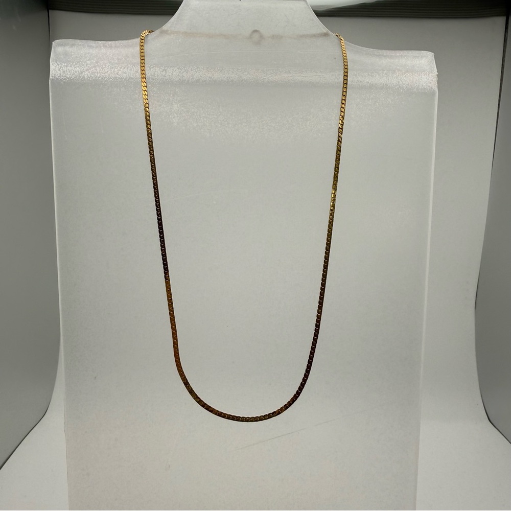 Vintage Napier Gold Tone Chain Necklace 16”